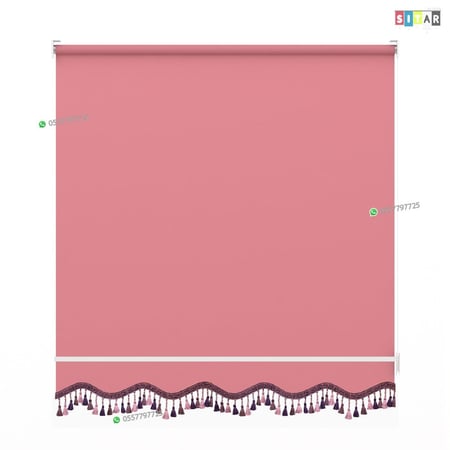 ستائر رول عازل للضواء والحرارة روز غامق