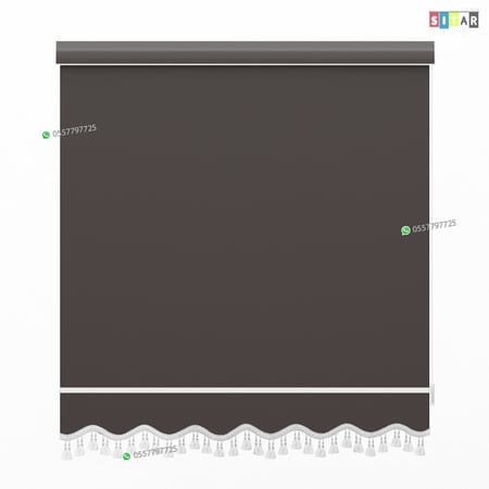 ستائر رول عازل للضواء والحرارة رصاصي