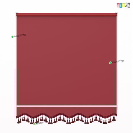 ستائر رول عازل للضواء والحرارة أحمر