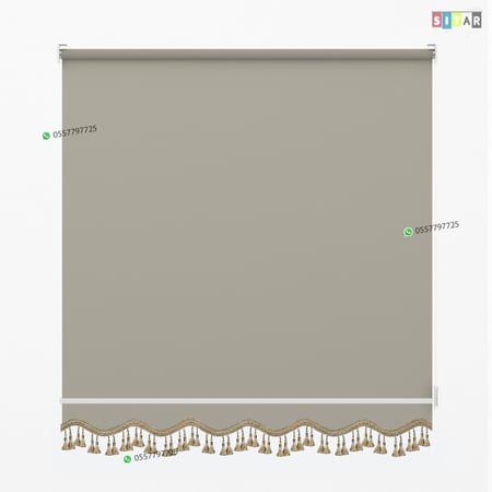 ستائر رول عازل للضواء والحرارة  رمادي فاتح