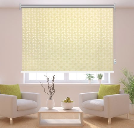 ستائر رول عازل للضواء والحرارة جاكار سفید بلند