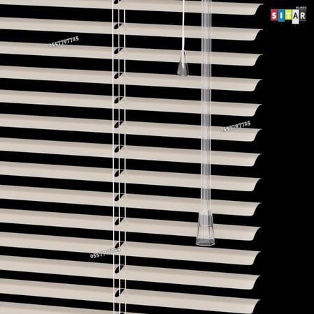 ستارة شرائح معدنية لون كرييم