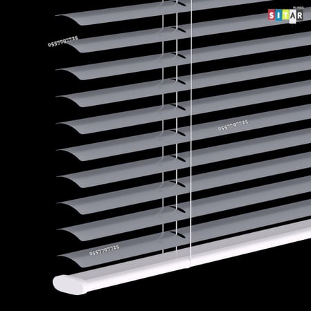 ستارة شرائح معدنية لون رمادي