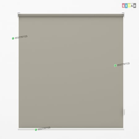 ستائر رول عازل للضواء والحرارة  رمادي فاتح