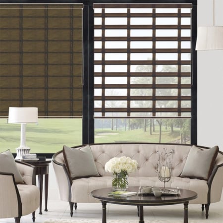 ستائر رول مربعات مكتبية بني