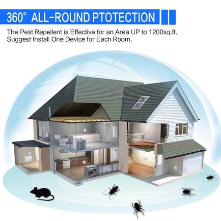 جهاز طارد القوارض والحشرات بالموجات الصوتية