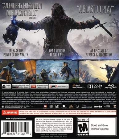 Middle Earth Shadow of Mordor