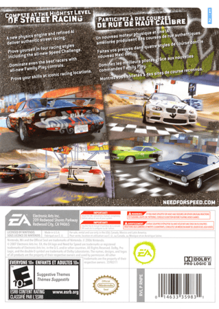 Need for Speed Pro Street (NTSC)