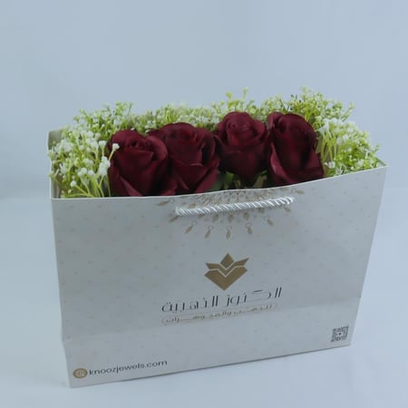 تغليف الاهداء (Red Roses)