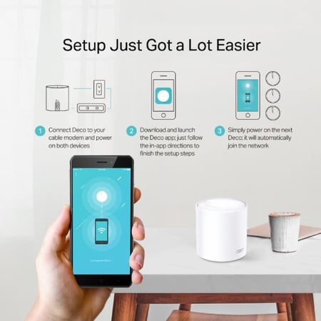 موزع شبكة واي فاي ديكو x20 من TP-Link AX1800