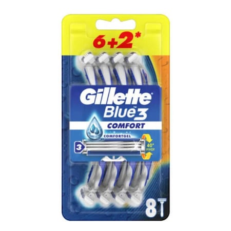 جيليت حلاقه بلو3 كومفورت 6+2 مجانا