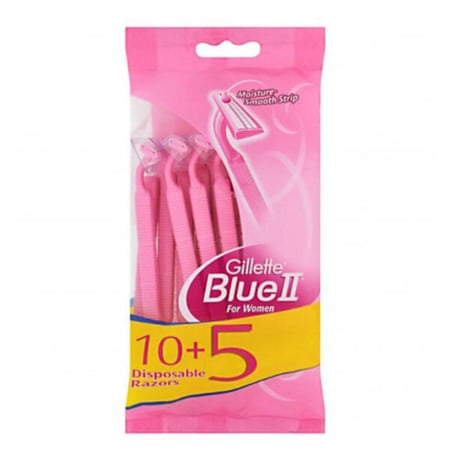 جيليت حلاقه بلوتو نسائي 15 عبوه 10+5 وردي