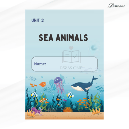 مطوية أنجليزي ثالث (sea animals )