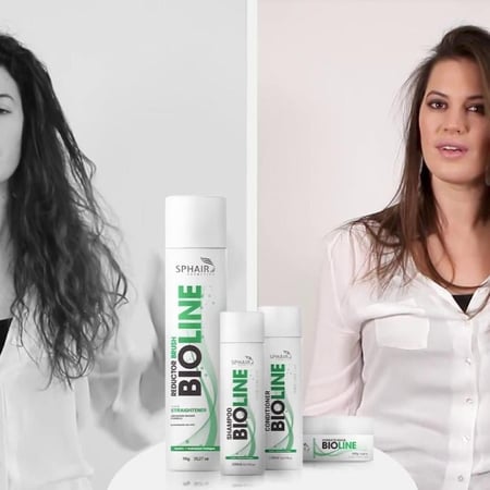 علاج لفرد الشعر بيو لاين