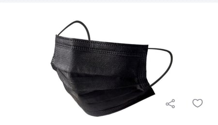 كمامات اسودكرتون 40 بكس البكس 50 قطعة