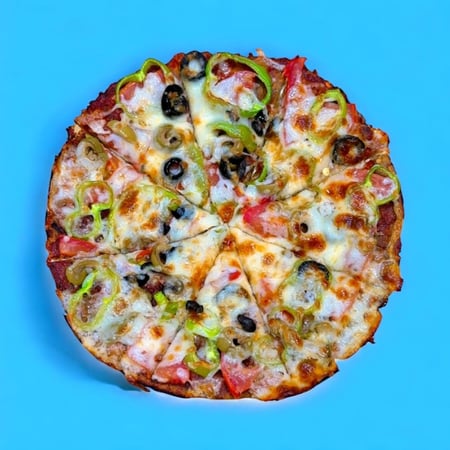 بيتزا الكيتو بالخضار