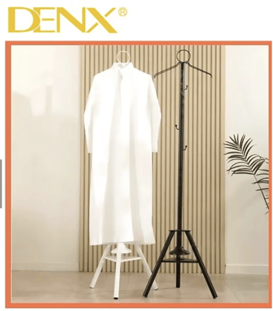 علاقة ملابس أرضية برائحة عطرية من DENX DX3619 - ارتفاع 175 سم، هيكل حديدي متين مع مبخرة مدمجة للعطر، حامل ملابس أنيق متعدد الأغراض للمنزل والمجالس والبوتيكات