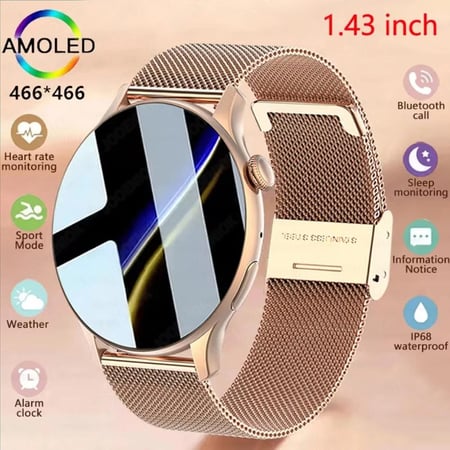 ساعة سمارت فيتنس نسائية AMOLED
