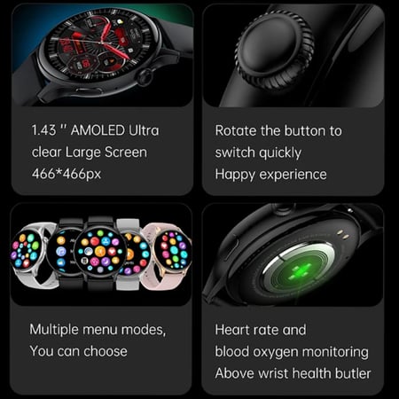 ساعة سمارت فيتنس نسائية AMOLED