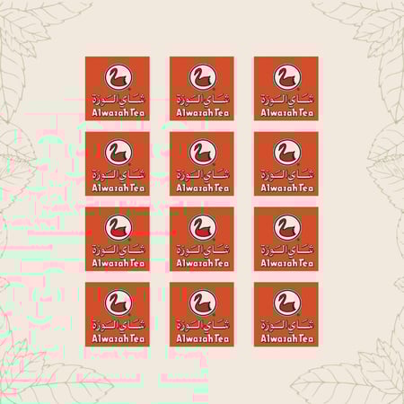 ستيكر شيت الوزه - Wahaj Tea