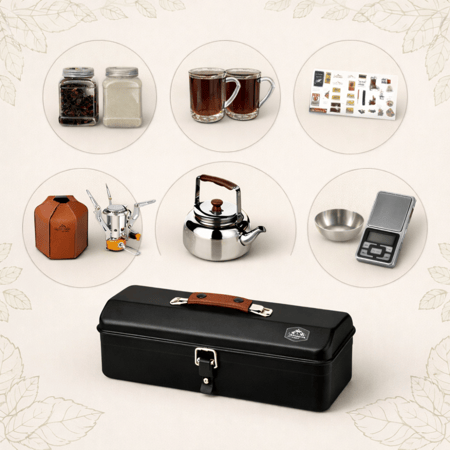 عزبة شاي اسود "جاهزه"