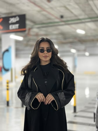 عباية عين الحساء - أسود