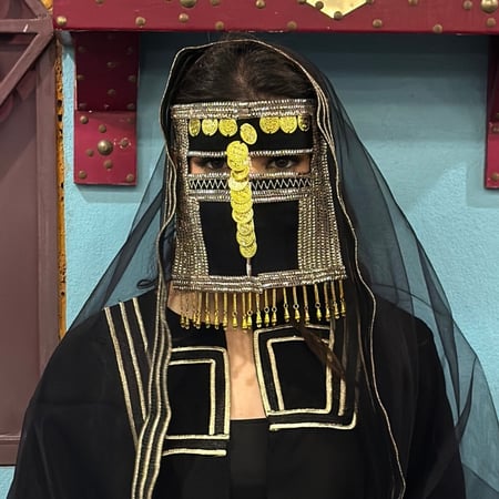 برقع حرب + غطاء الرأس