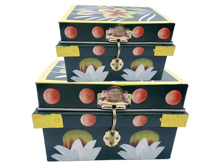 طقم صندوق حديد تراثي عدد 2 صندوق