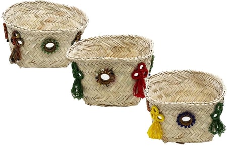 سلة خوص مرايا