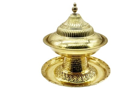 تمرية نحاس حب الرمان ذهبي مقاس وسط