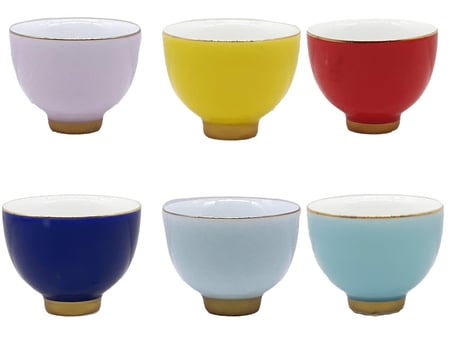 فناجيل قهوه ملون سادة