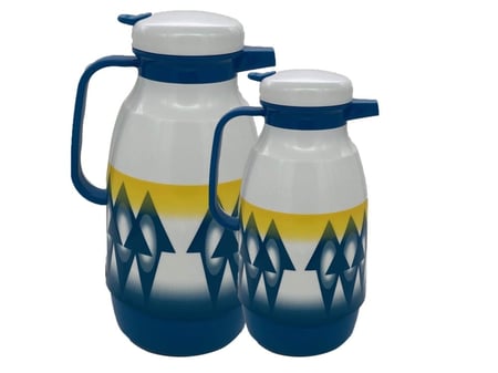 طقم ترامس غضار دايموند عدد 2 ازرق