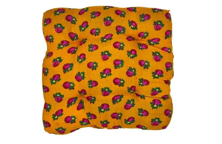 جلسة مخدة للجلسة مربعة شالكي برتقالي