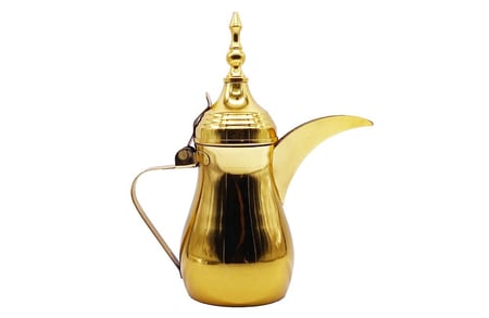 دلة قهوه رسلان ستاليس ستيل لون ذهبي