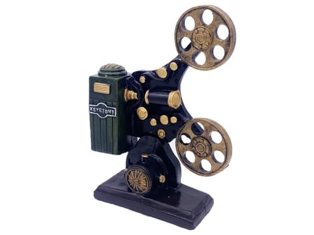 مجسم كاميرا سينما ذهبي