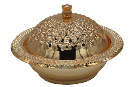 تمرية ستانلس ستيل حب الرمان ذهبي