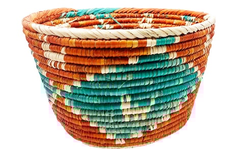 سلة خوص كبيره