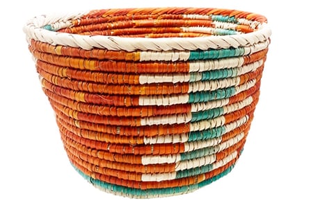 سلة خوص كبيره