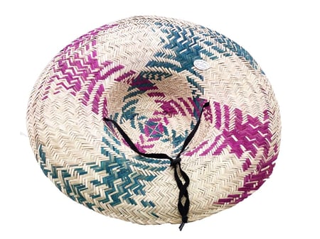 طاقية خوص ملون