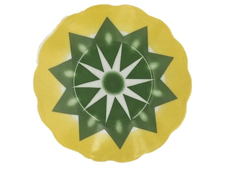 صحون فناجيل شاهي نقشة دايموند عدد 12 حبه