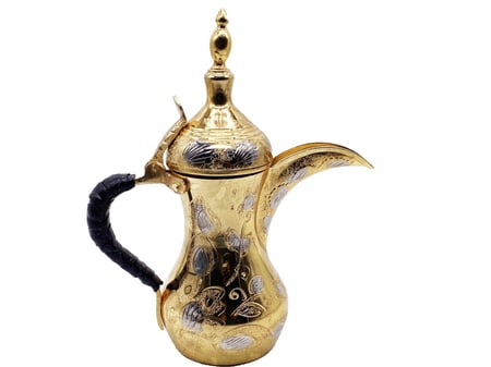 دلة قهوة نحاس رسلان ليزر