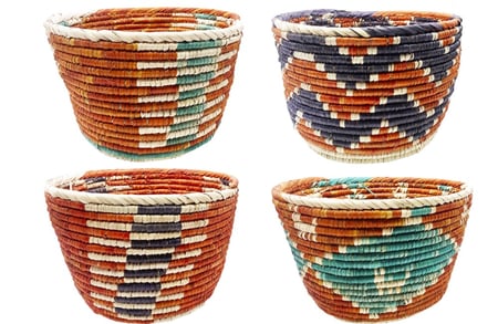 سلة خوص بدون يد