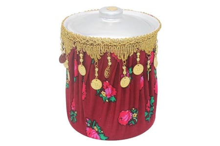 علبة بهارات ملبس قماش شالكي