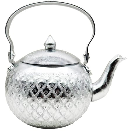 ابريق شاهي معدن نقش فضي