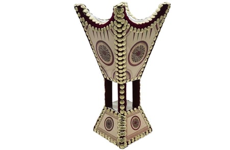 مبخرة شاموا بنقشه الخوص التراثيه