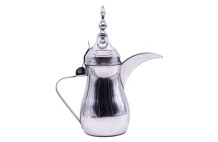 دلة قهوه رسلان ستاليس ستيل لون فضي