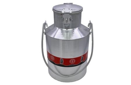 سطل حليب المنيوم