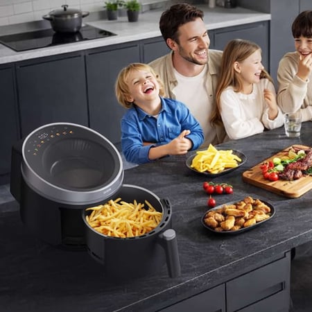 قلاية هوائية صحية لطهي طعام بدون زيت وبطعم لذيذ شهي