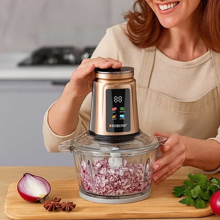 فرامة ريبون الرقمية تمنحك سرعة وكفاءة في فرم الخضار واللحم بسهولة