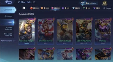 حساب موبايل ليجيند 231 سكن !